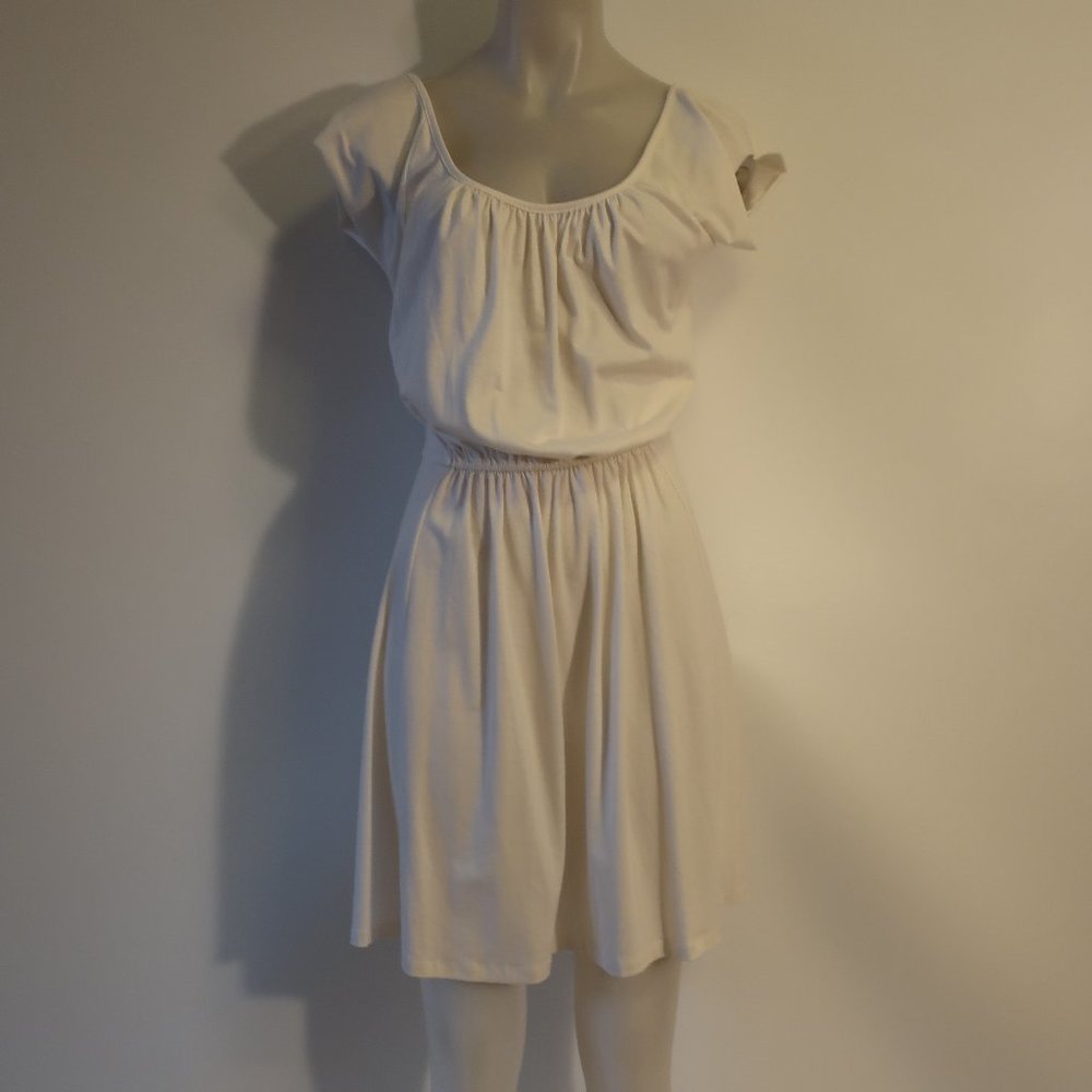 NWT Womens Roberta Freymann Ivory Violante Dress M *